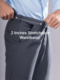 Charcoal Grey Urban Stripe Bootcut Flexiwaist Pant