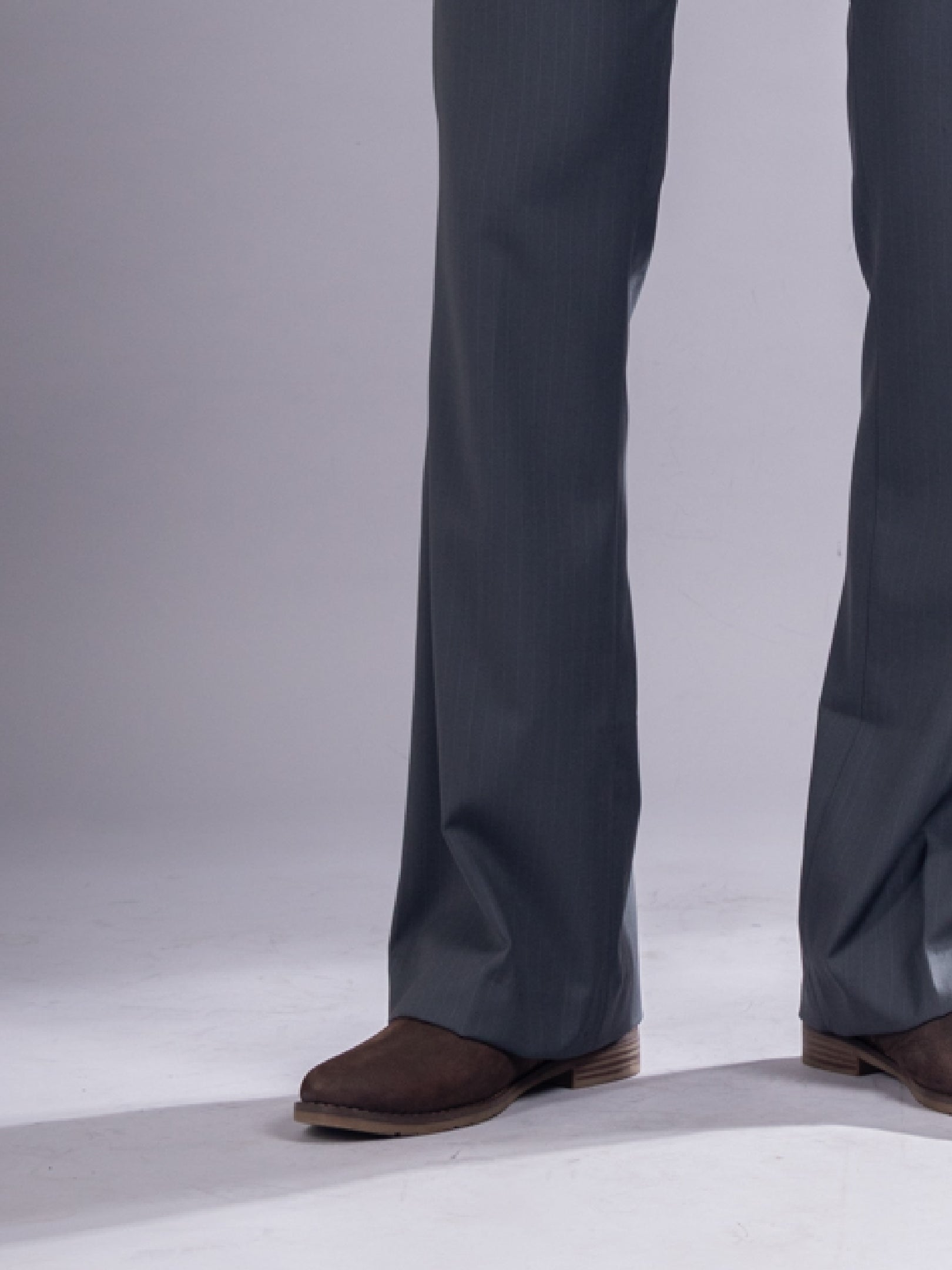 Charcoal Grey Urban Stripe Bootcut Flexiwaist Pant
