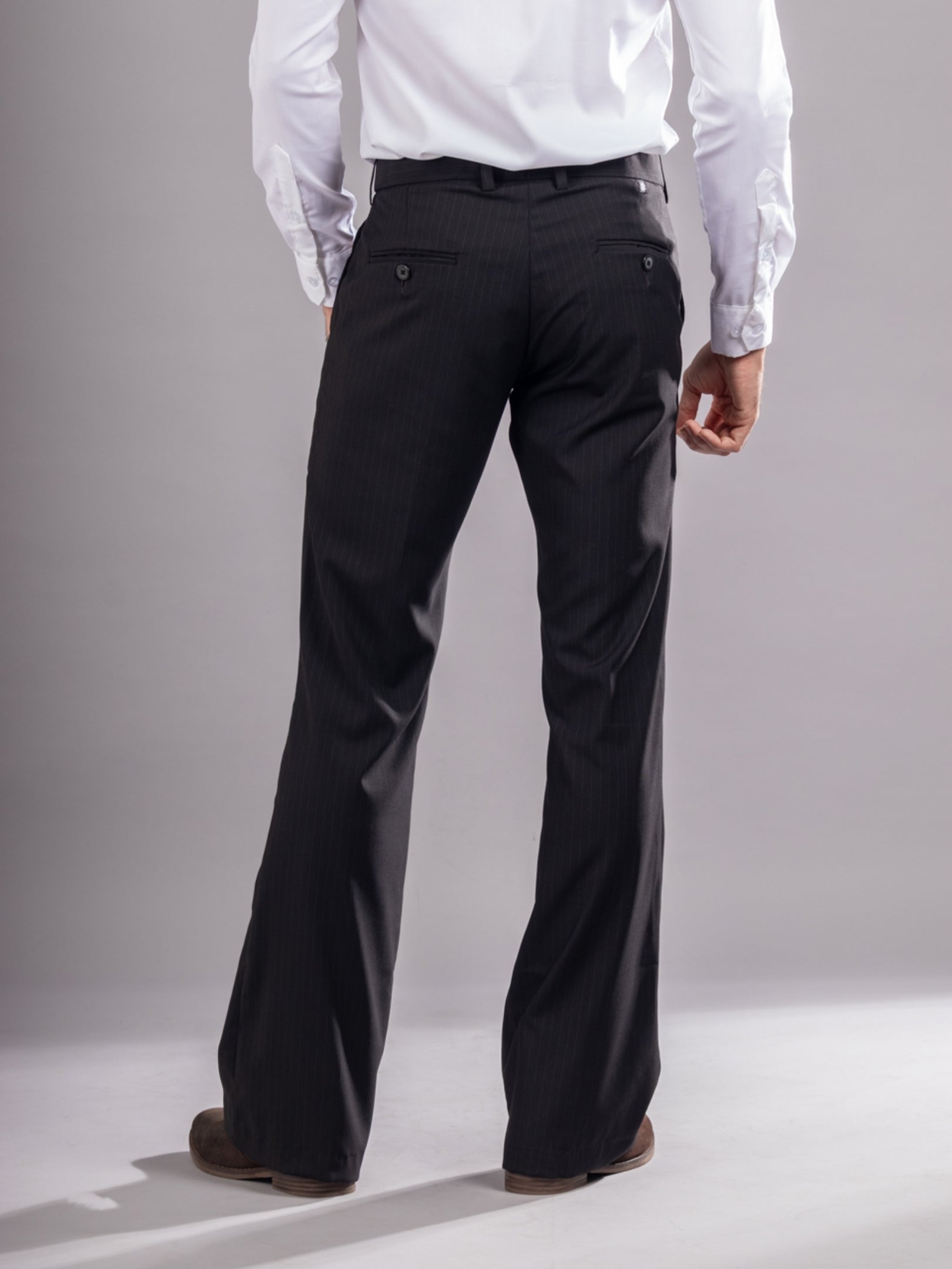 Classic Black Urban Stripe Bootcut Flexiwaist Pant