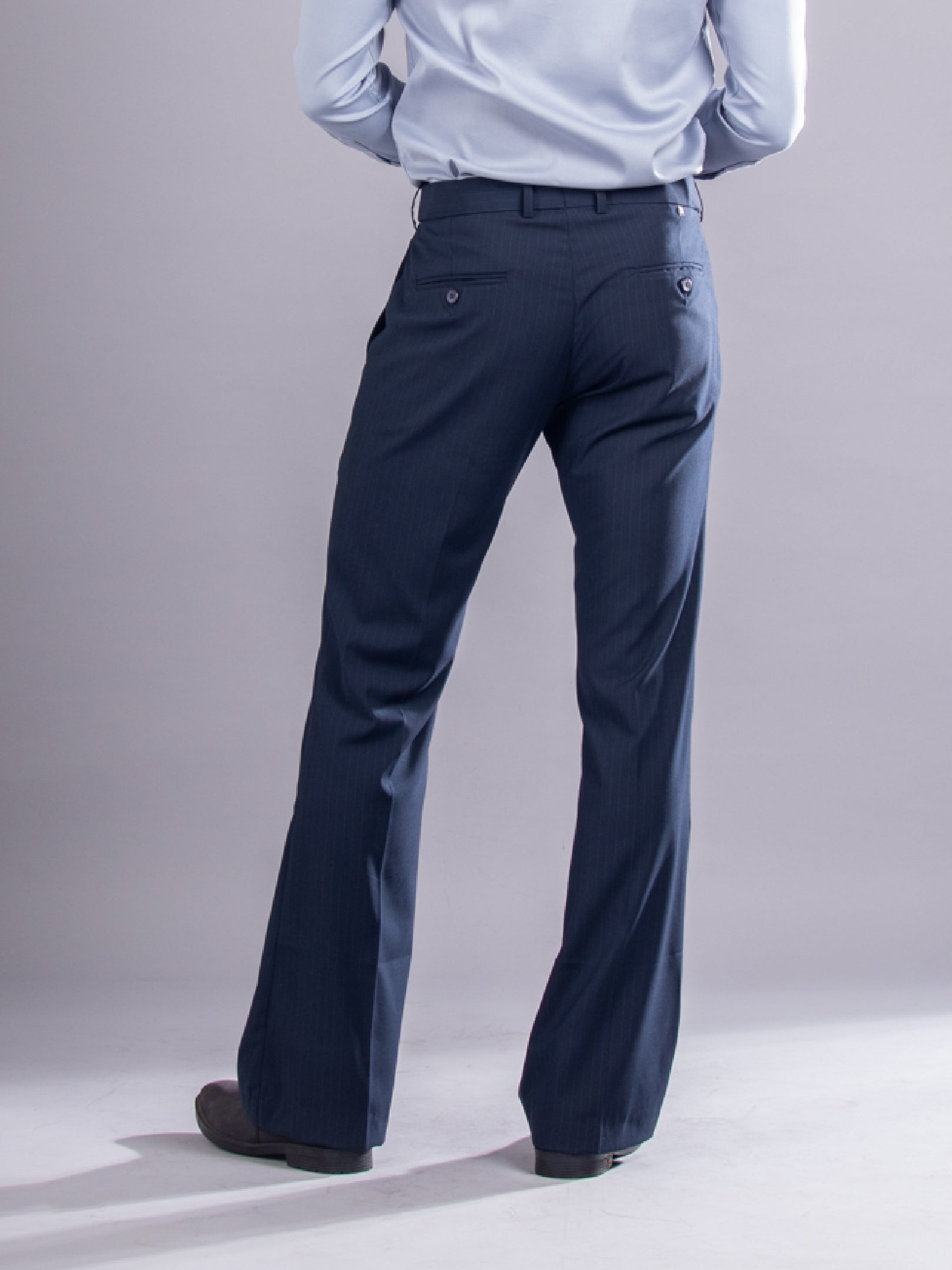 Midnight Blue Urban Stripe Bootcut Flexiwaist Pant