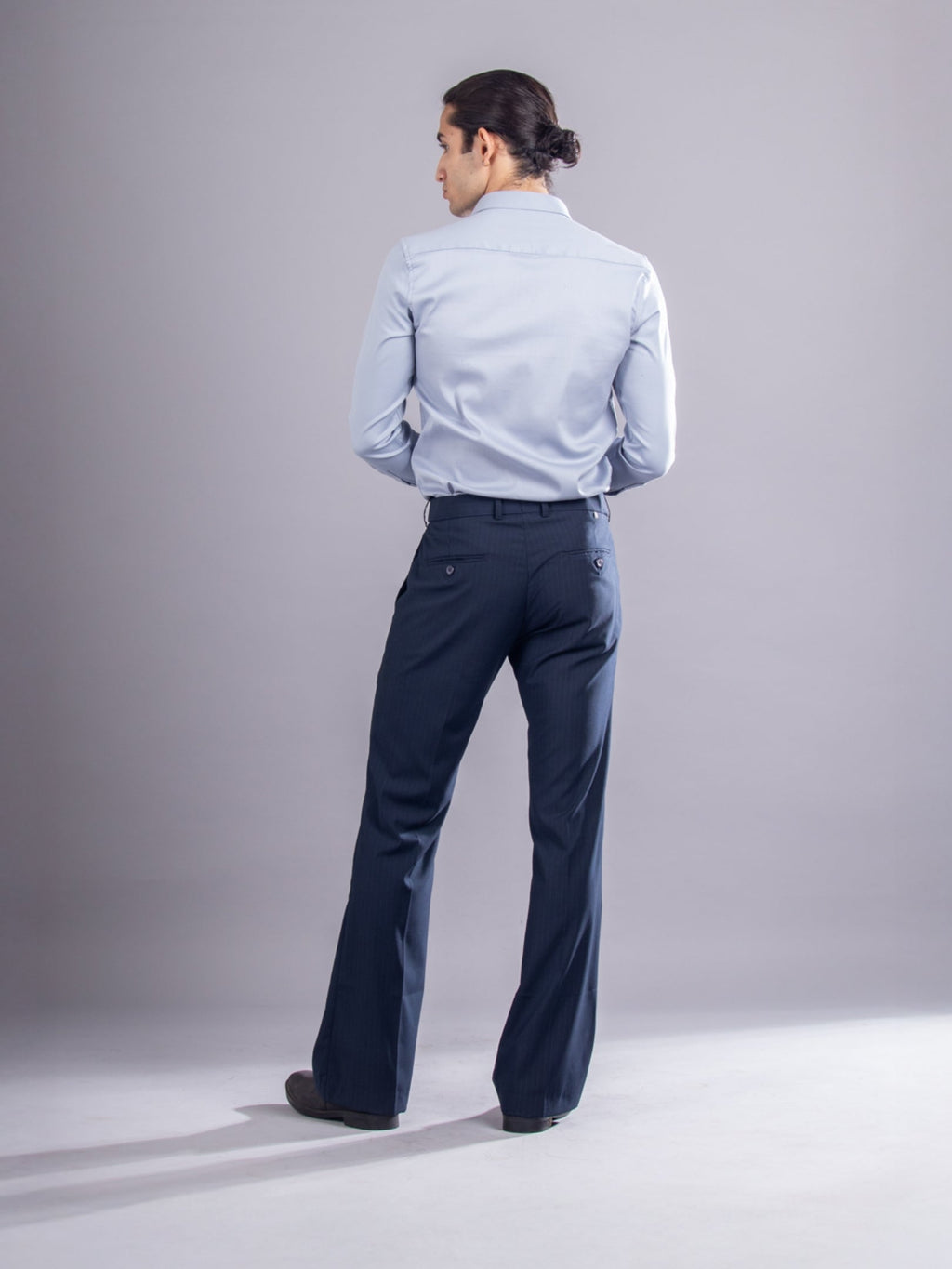 Midnight Blue Urban Stripe Bootcut Flexiwaist Pant