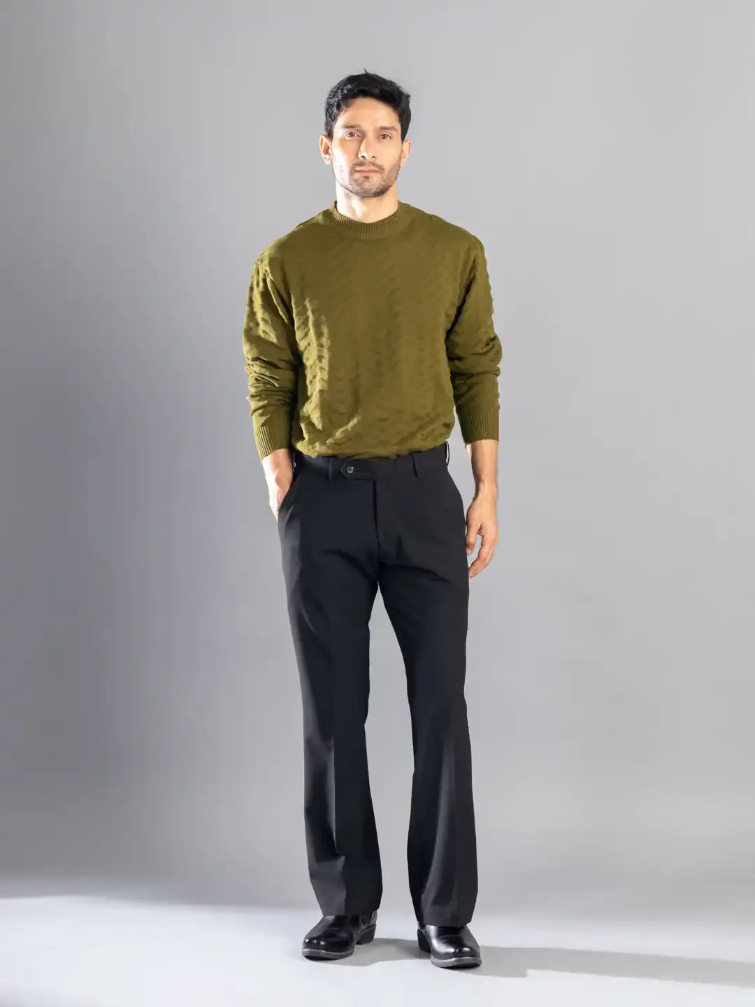 Jet Black Bootcut Flexiwaist Pant