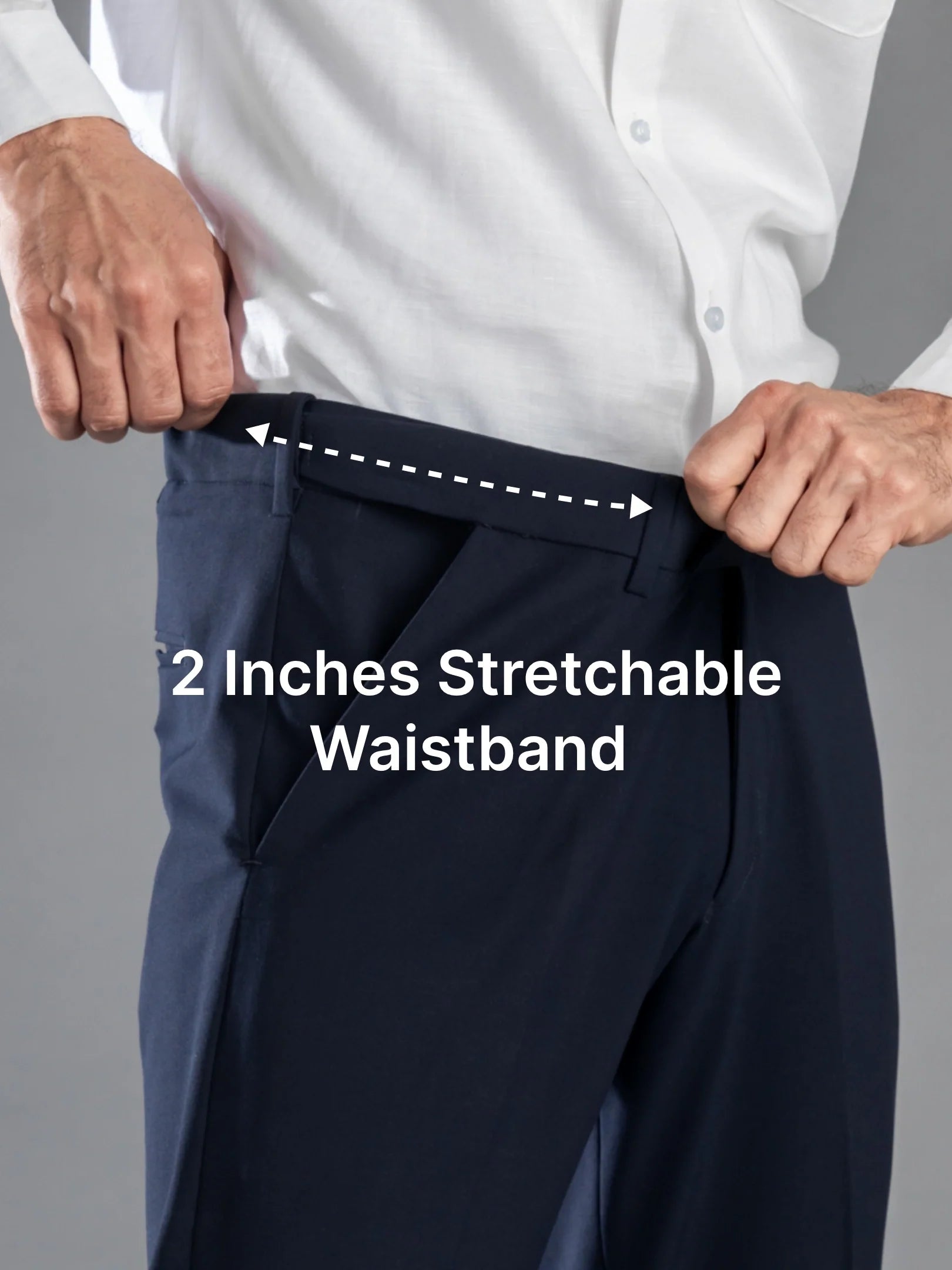 Navy Blue Bootcut Flexiwaist Pant
