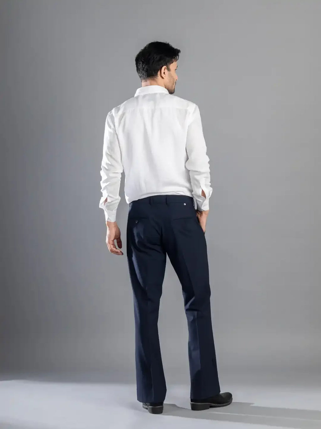Navy Blue Bootcut Flexiwaist Pant